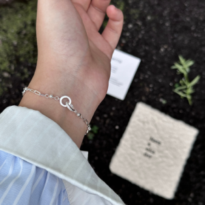 环环相扣罗马数字纯银手链