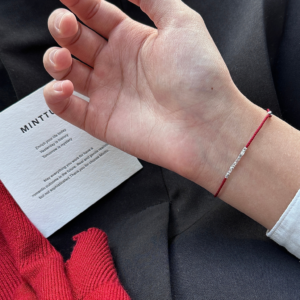 红色幸运碎银手绳