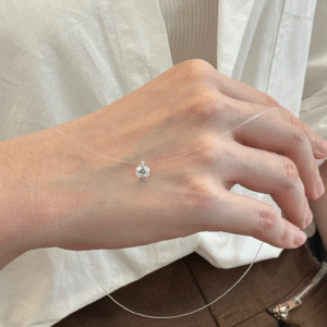 人鱼之泪莫桑钻项链