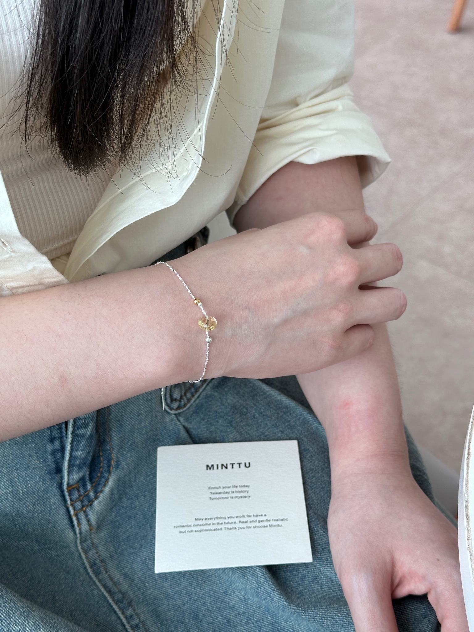 爆闪黄水晶手链 - Image 2